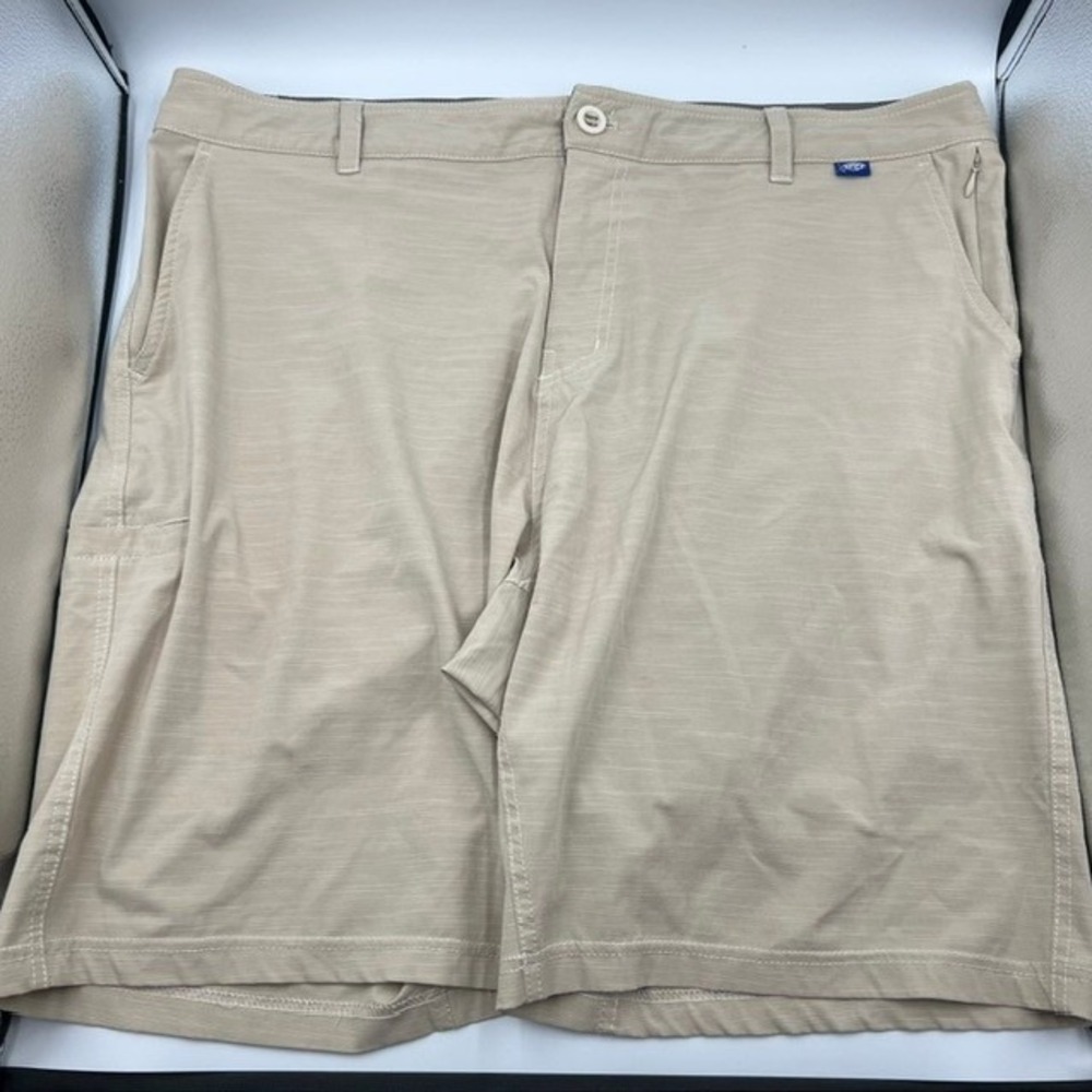 AFTCO Mens‎ 9" Performance Fishing Khaki Shorts Size 38